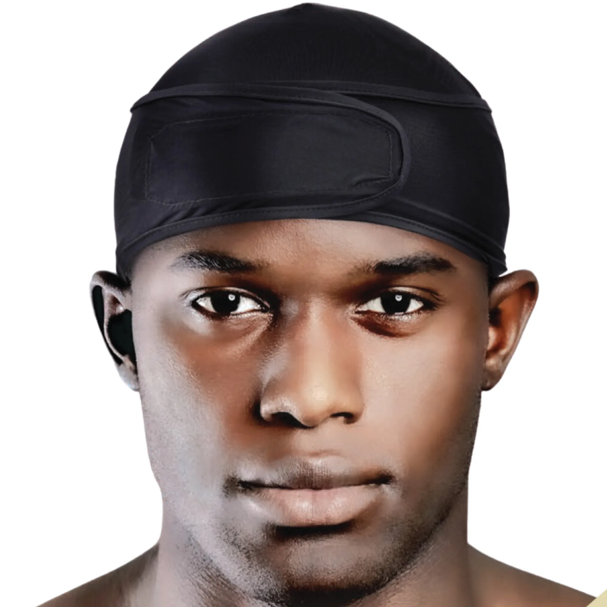 Mr. Durag Spandex Velcro Compress Wave Cap, Black