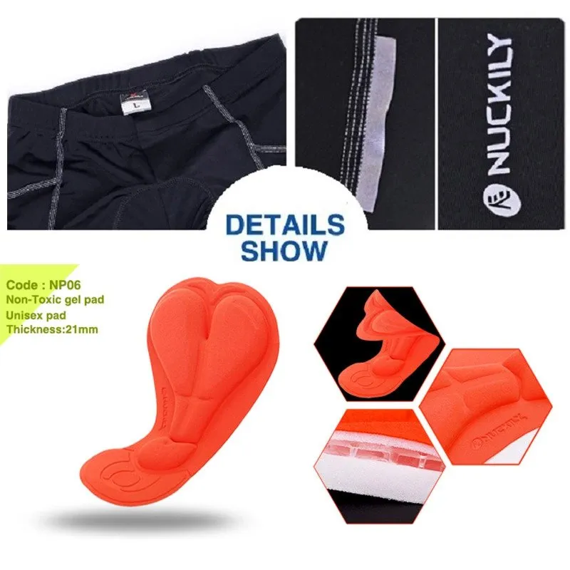 Nuckily NS361 Gel Padded Cycling Shorts