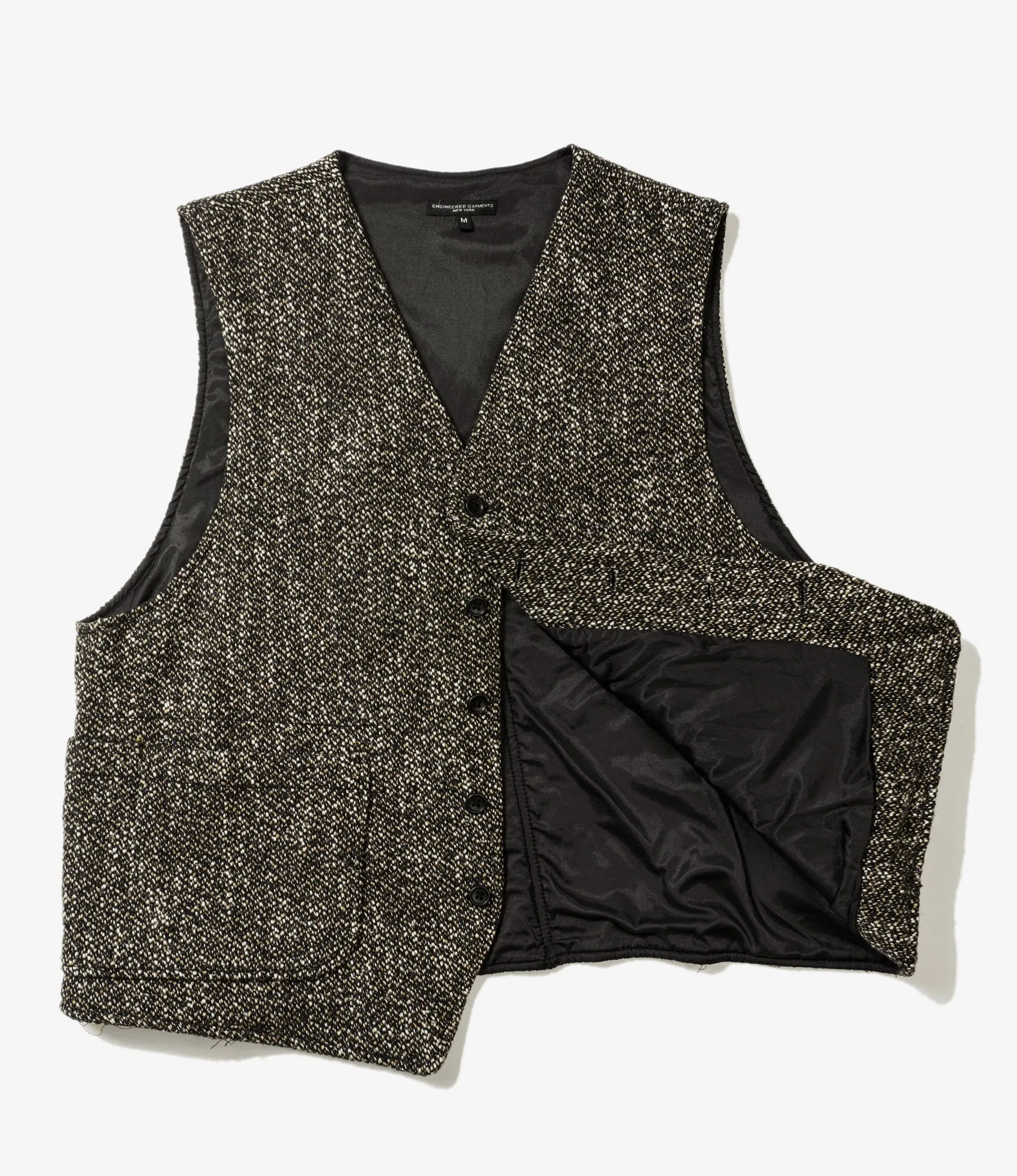 ODD Vest – Brown/Black Homespun Wool