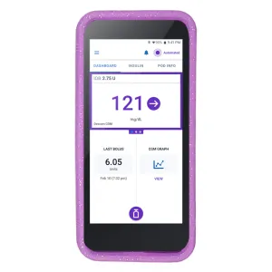 Omnipod® 5 Gel Skin- Purple Glitter