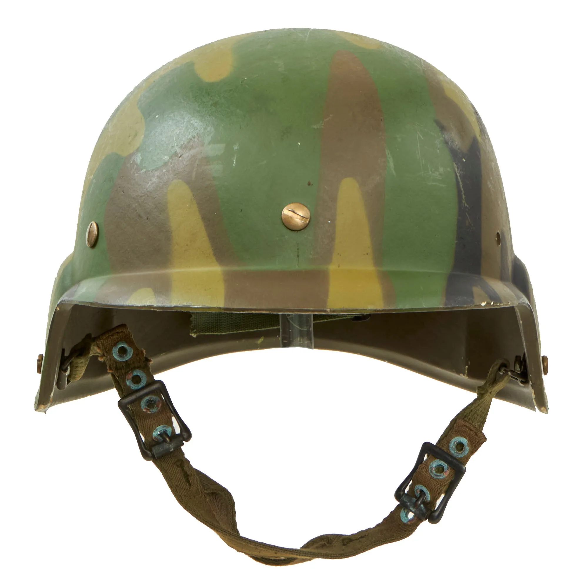 Original U.S. Late 1970s Early Personnel Armor System for Ground Troops Experimental PASGT Ceramic “Fritz” Helmet