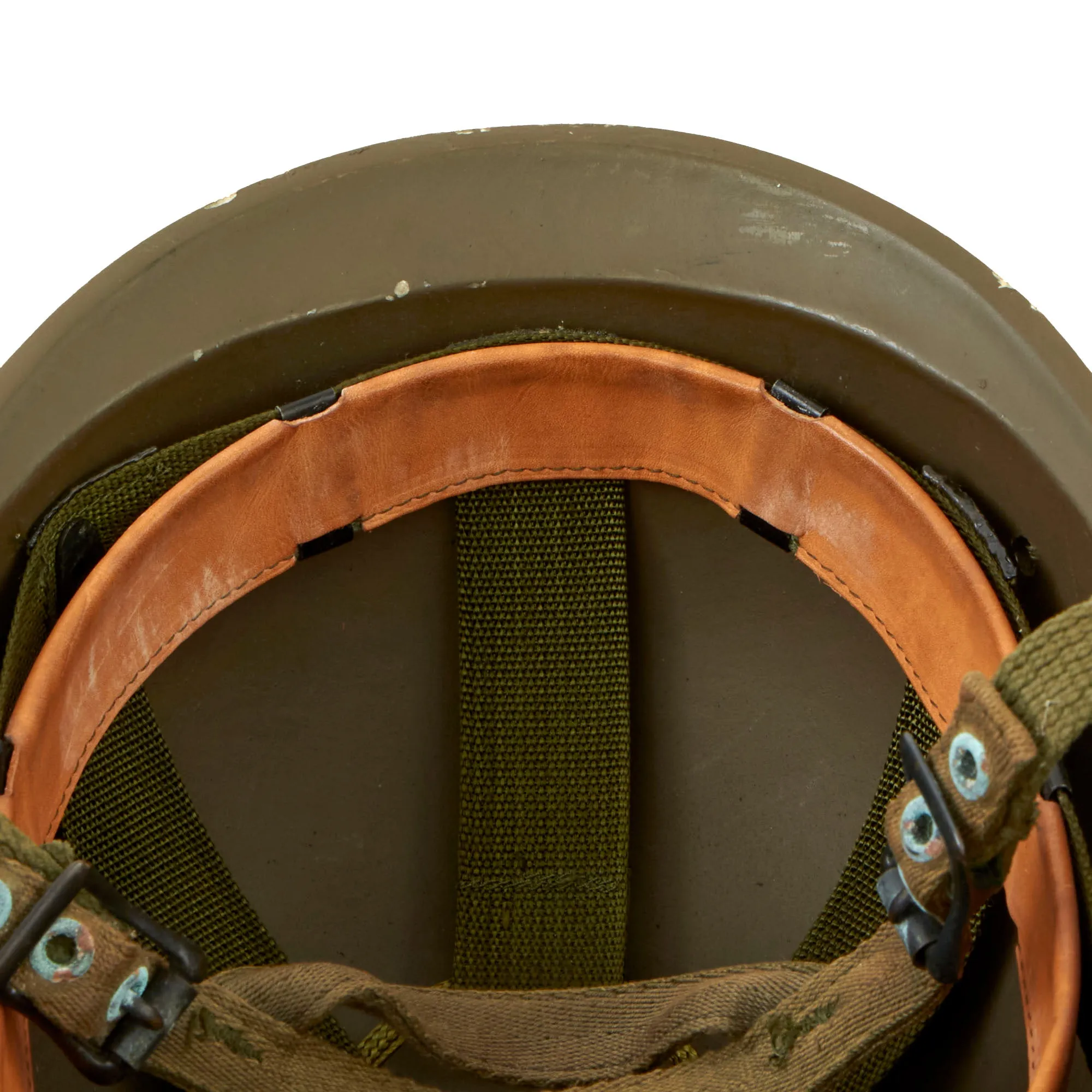 Original U.S. Late 1970s Early Personnel Armor System for Ground Troops Experimental PASGT Ceramic “Fritz” Helmet