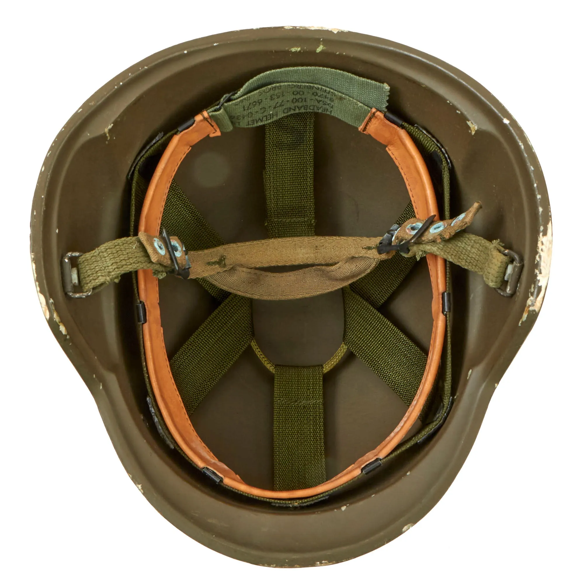 Original U.S. Late 1970s Early Personnel Armor System for Ground Troops Experimental PASGT Ceramic “Fritz” Helmet