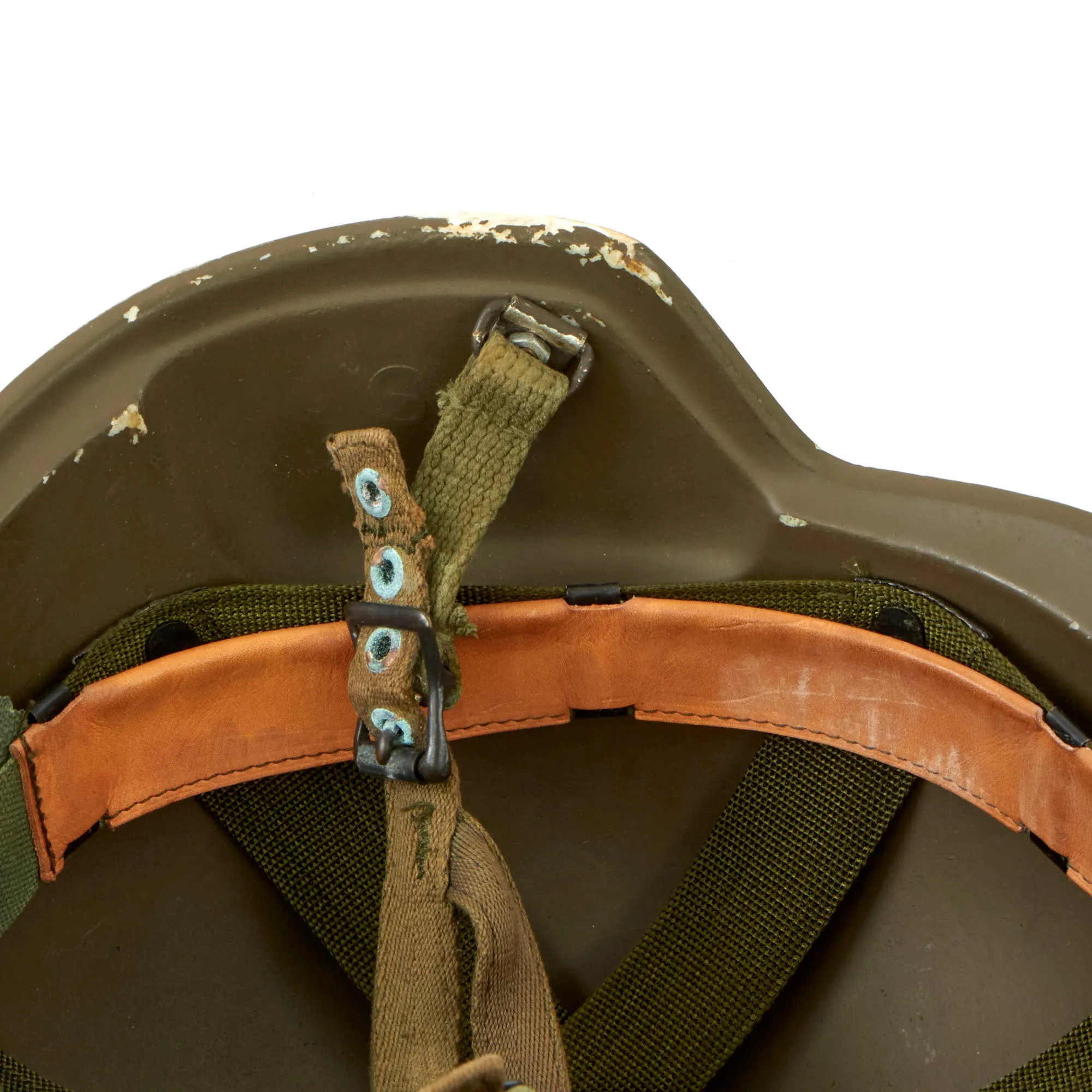 Original U.S. Late 1970s Early Personnel Armor System for Ground Troops Experimental PASGT Ceramic “Fritz” Helmet