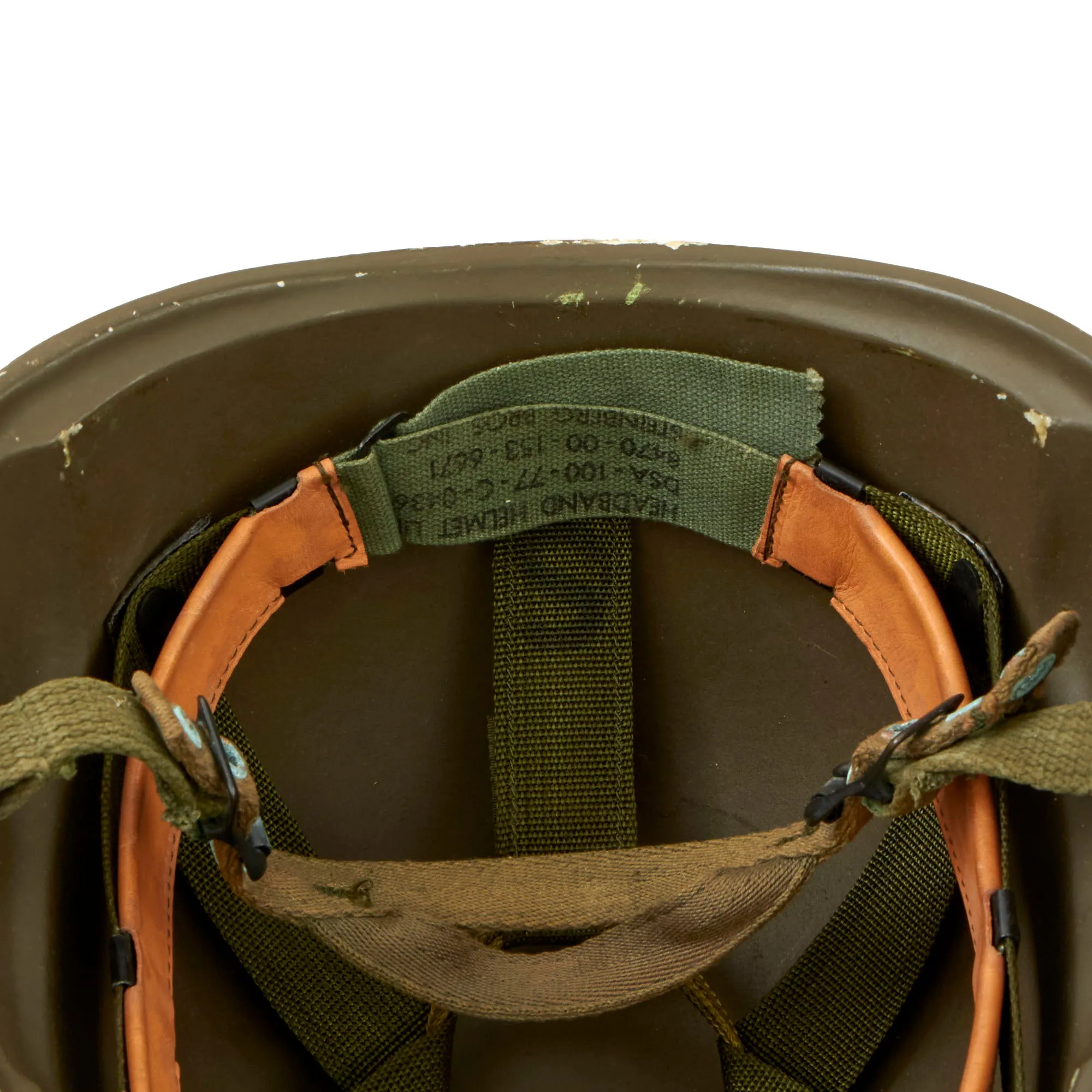 Original U.S. Late 1970s Early Personnel Armor System for Ground Troops Experimental PASGT Ceramic “Fritz” Helmet