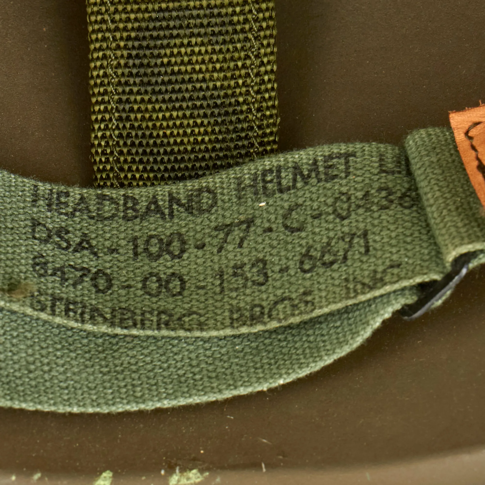 Original U.S. Late 1970s Early Personnel Armor System for Ground Troops Experimental PASGT Ceramic “Fritz” Helmet