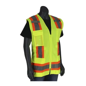 PIP Type R Class 2 Women's Contoured Two-Tone Surveyors Vest 302-0512