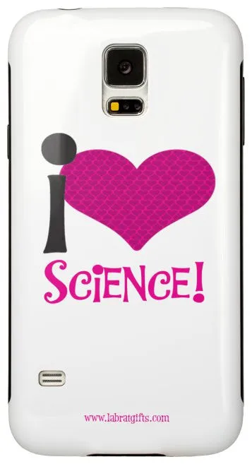 "I ♥ Science" - Protective Samsung Galaxy S5 Case (pink)