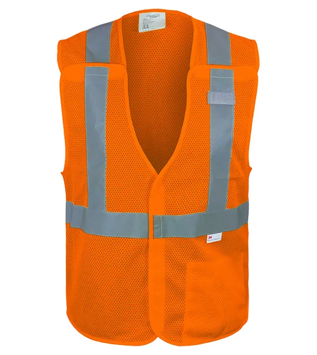 Reflective Apparel Economy Safety Vest: Hi Vis Vest: 5pt Breakaway Mesh: ANSI 2 (RAF-582-ET)