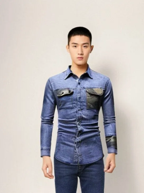 The Liam Long Sleeve Denim Shirt - Multiple Colors