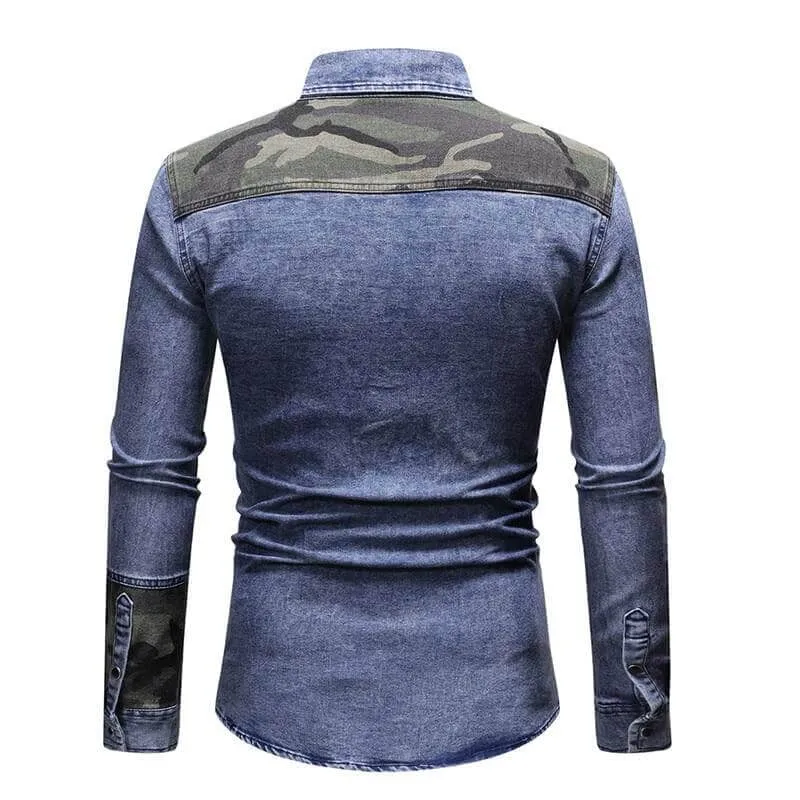 The Liam Long Sleeve Denim Shirt - Multiple Colors