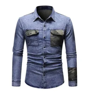 The Liam Long Sleeve Denim Shirt - Multiple Colors