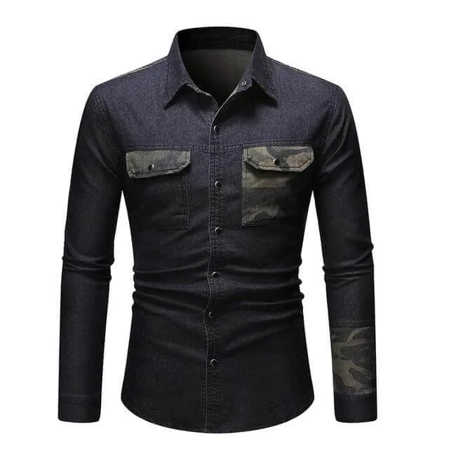 The Liam Long Sleeve Denim Shirt - Multiple Colors