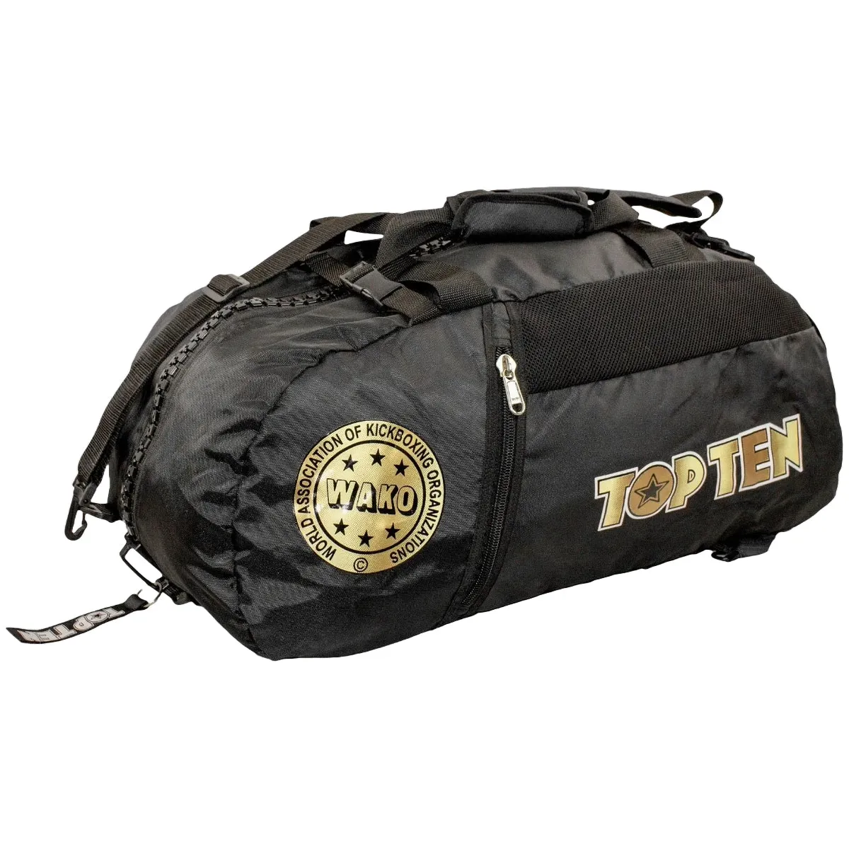 Top Ten WAKO Sportsbag/Backpack Black/Gold