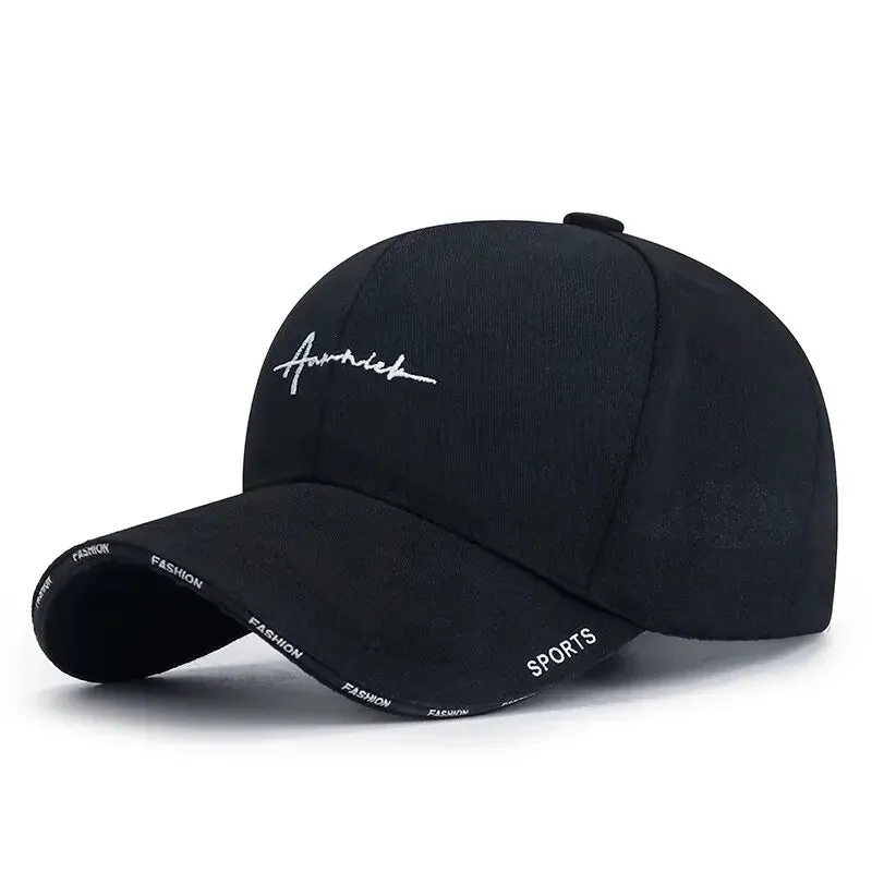 Unisex Breathable Baseball & Sports Sun Cap Letter Embroidery