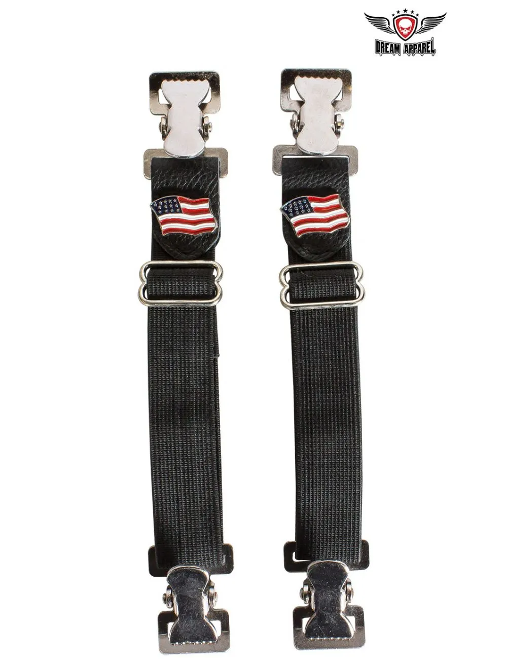 USA Flag Alligator Boot Clips